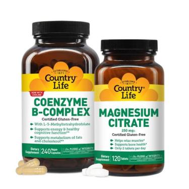 Imagem de Kit Country Life Complexo de Vitaminas B 240 Cápsulas + Citrato de Mag