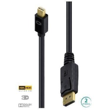 Imagem de Cabo Displayport 1.3v P/ Mini Dp 4k Ultra 60hz - 2 Metros - Dpmdp13-2 
