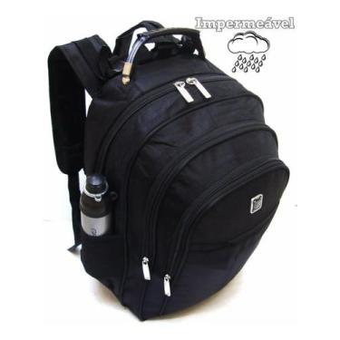 Imagem de Mochila Bolsa Reforçada Notebook 15.6' Escolar Cabo Aço impermeável - 