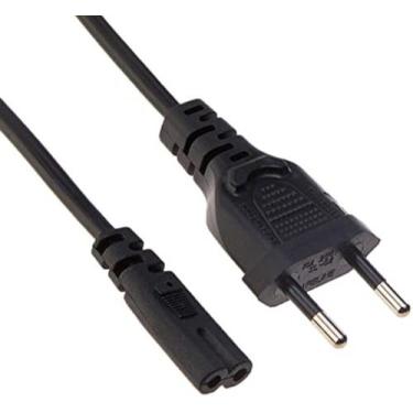 Imagem de Cabo De Força Bipolar 10a Tipo 8 Ps2/ps3/ps4 Com 5.00 Metros - OEM