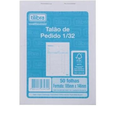 Imagem de 20 Und Talão De Pedido Pequeno 1/32 1 Via 50 Fls Tilibra