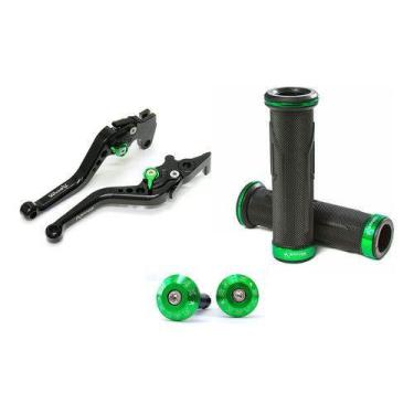 Imagem de Kit Manete Manopla Peso Tampa Honda Cb300 Cb 300 R Cb300r - NoBrand, A
