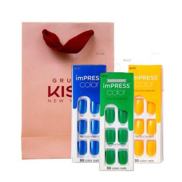Imagem de Kit Unhas Postiças Autocolantes imPRESS Color Torcida - Kiss New York