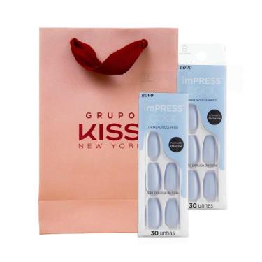 Imagem de Kit Unha Postiça Autocolante imPRESS Color Bailarina Cloudless 2 unid 