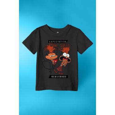 Imagem de Camiseta Infantil Mundo Pixar Ansiedade Expectativa e Realidade - Piti
