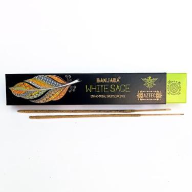 Imagem de Incenso Indiano Banjara de Massala White Sage  Sálvia Branca 15g