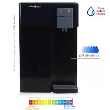 Imagem de Filtro Purificador Água Gelada e Natural Super Alcalina Ionizada Ph 9,