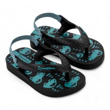 Imagem de Chinelo Ipanema Classic Baby com Elástico Masculino Infantil, Preto, V