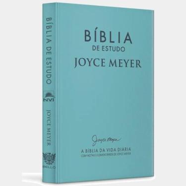 Imagem de Bíblia De Estudo Joyce Meyer  NVI  Capa Azul Tifany  Bello