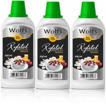 Imagem de Adoçante Xylitol Natural Liquido 100ml Wolfs, 3
