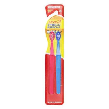 Imagem de Kit 2 Escova Dental Infantil Macia Basic Color Dentalclean