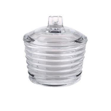 Imagem de Açucareiro de Cristal com Tampa Colmeia Lyor 10cm