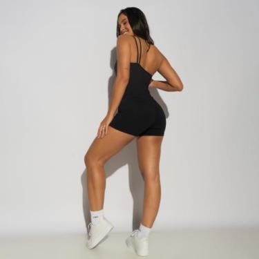Imagem de Macaquinho Fitness Preto Honey Sports - Tam M