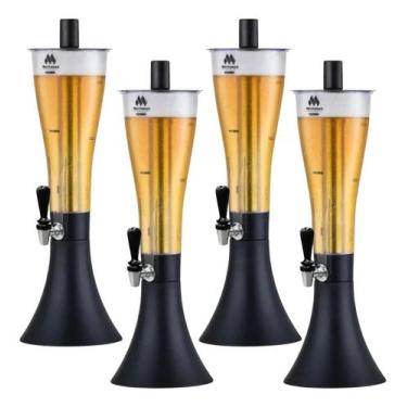 Imagem de Kit 4 Torres De Chopp Tulipa 2,5l Super Gelada Marchesoni