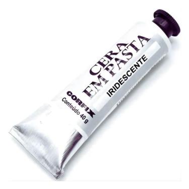 Imagem de Cera Pasta Iridescente Corfix 40g Brilho Proteção Artesanato