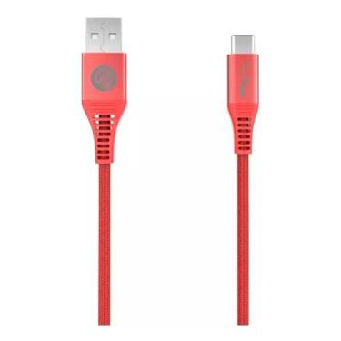Imagem de Cabo USB-A Para USB-C 1.5M Transferência De Dados Rápida - LITY, Verme