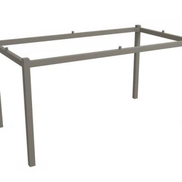 Imagem de Base de Metal para Mesa de Jantar 148cm Reno Cinza/Nickel - Kappesberg