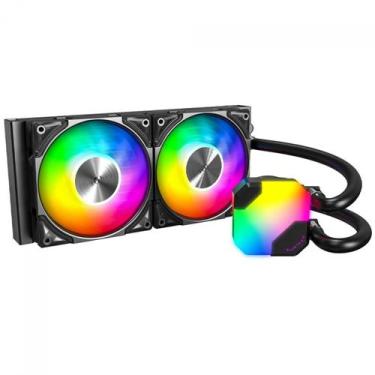 Imagem de Water Cooler Montech HyperFlow ARGB, 240mm, Intel-AMD, Preto