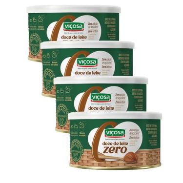 Imagem de Doce De Leite Premium Viçosa Zero Açúcar Zero Lactsose Lata 400 Gramas