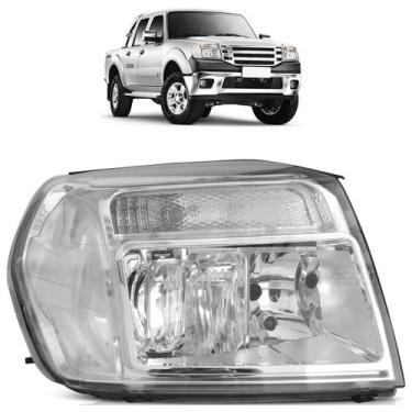 Imagem de Farol Dianteiro Ranger 2010 2011 2012 Máscara Cromada - Automotive Imp