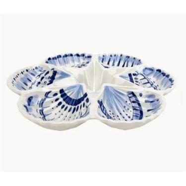 Imagem de Petisqueira Melamina Conchas - EntreCasa, Azul