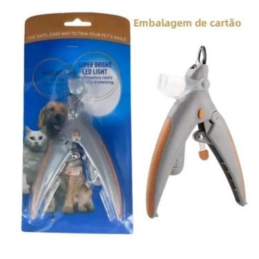 Imagem de Cortador de unhas para cães e gatos com luz LED, suprimentos para poli
