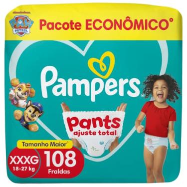 Imagem de Fralda Pampers Pants Ajuste Total Tamanho XXXG,108 Unidades