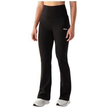 Imagem de Calça Fila Bailarina Life Feminina, Preto, Branco, P