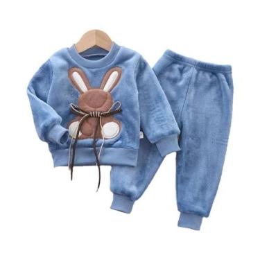 Imagem de Conjunto De Pijamas Infantis De Outono E Inverno, Pijamas Grossos De F