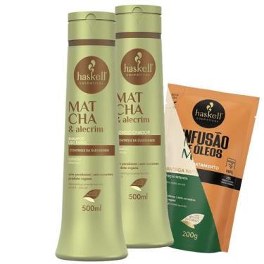 Imagem de Kit Matcha e Alecrim Shampoo Condicionador 500ml Haskell