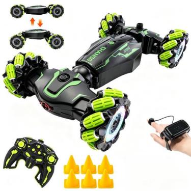 Imagem de Carro RC WJWMIRC 4WD com Controle por Gestos - Carro de Manobras Verde