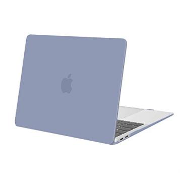 Imagem de MOSISO Capa compatível com MacBook Air de 13 polegadas 2022 2021 2020 2019 2018 versão A2337 M1 A2179 A1932 Touch ID, capa rígida de plástico compatível com MacBook Air de 13,3 polegadas, cinza