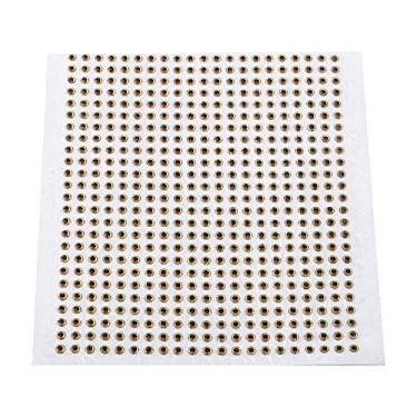 Imagem de Lure Eyes,500 pçs isca de pesca olhos 3D à prova d'água iscas de pesca DIY acessório de equipamento 3/4/5 mm (5 mm dourado) Stick On Eyes Fishing Lure Eyes Lure Eyes