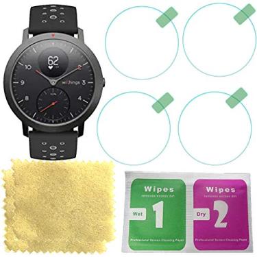 Imagem de Protetor de tela de vidro temperado Octelec 9H Protetor de dureza para relógio inteligente interno (4PACK)