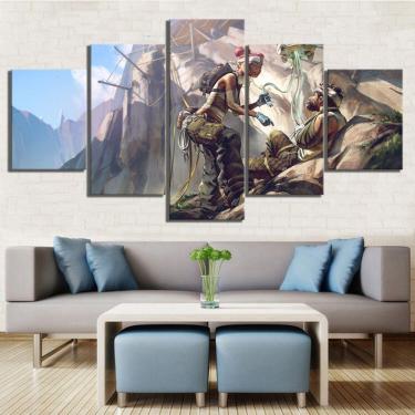 Imagem de Quadro Decorativos Apex Legends com 5 peças 130x65 9