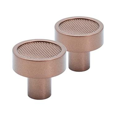 Imagem de Puxador De Gaveta Armario Moveis Retro Duo Ponto + Parafusos (Cobre Fosco)