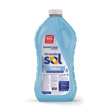 Imagem de Desinfetante Talco Girando Sol 2L, Girando Sol, Cor: Azul