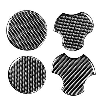 Imagem de FINMOKAL Adesivos Decorativos Para Copo De Água De Fundo De Fibra De Carbono Real Para Jeep Wrangler Jk 07-10 2009 2010