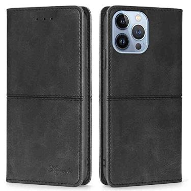 Imagem de Estojo Fólio de Capa de Telefone for ALCATEL 3L 2021, Couro PU Premium Capa Slim Fit for 3L 2021, 2 slots de cartão, Anti-sujidade, Preto