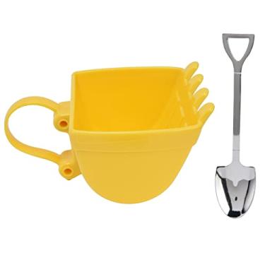 Imagem de máquina de construção criativa de 330 ml,Caneca de café de balde de escavadeira, xícara de balde de colher de escavadeira, xícara de chá caneca de café de leite para
