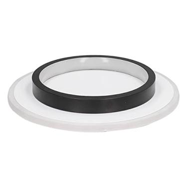 Imagem de Lâmpada de teto de liga de alumínio acrílico para casa lâmpada de teto preta textura delicada para corredor Luz branca