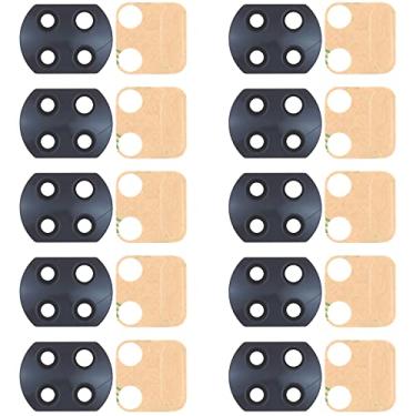 Imagem de HUANGYUNCHAO Acessórios telefônicos 10 PCS lente da câmera traseira para Xiaomi Redmi Note 9T 5G M2007J22G Substituição do telefone celular