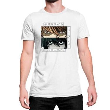 Imagem de Camiseta T-Shirt Death Note K And L - Mecca