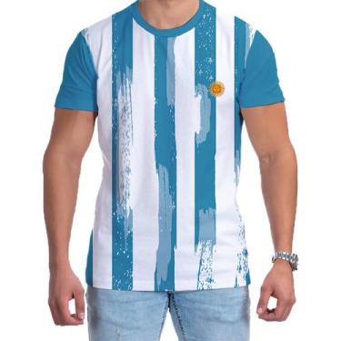 Imagem de Camiseta Futebol Premium Copa Camisa Argentina Torcedor 2022 - Bueno S