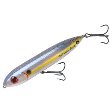 Imagem de Heddon Isca de pesca One Knocker Spook Topwater para água salgada e doce, 11,4 cm, 1,9 g, Pearl Shad