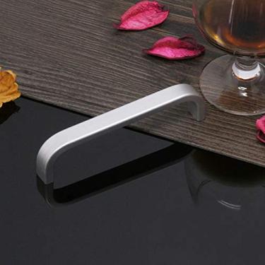 Imagem de Puxador de armário, liga de alumínio fácil de instalar puxador de móveis, fosco para gaveta de guarda-roupa de armário