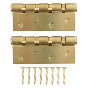 Imagem de Dobradiça de porta de acessórios de hardware, dobradiça de silêncio de ouro para casa para porta francesa