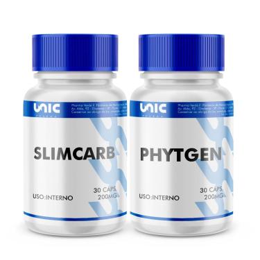 Imagem de Kit-SlimCarb 200mg + Phytgen200mg 30 Caps cada