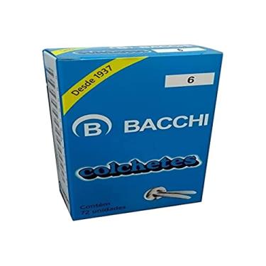 Imagem de Colchete Latonado, Bacchi, Nº 6, 2.8 cm, Caixa com 72 Unidades