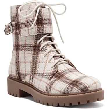 Imagem de Jessica Simpson Bota feminina Karia Combat Bota Coturno, Leve e natural., 6